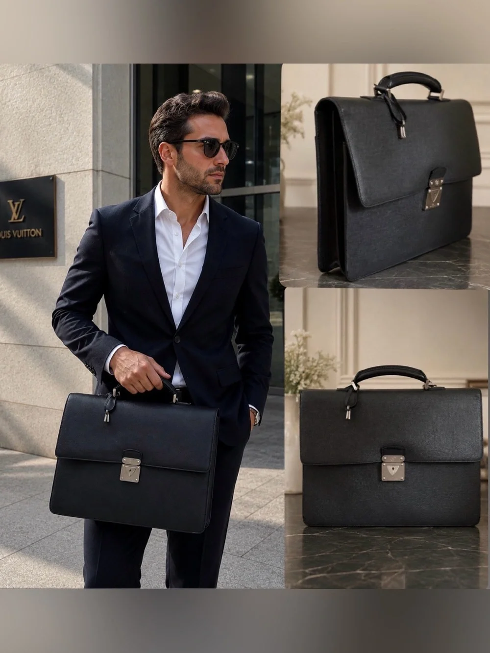 Louis Vuitton Taiga Leather Briefcase 🌟